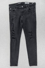 Adriano Goldschmied THE LEGGING ANKLE Super Skinny Distressed Jeans Women's 31 