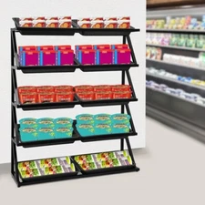 Market Retail Display Rack Shelf Merchandiser Fruit Vegetable Snack 10pcs Basket