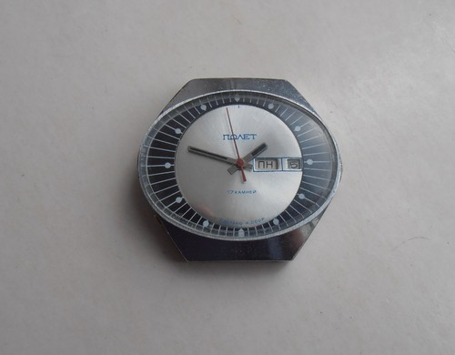 Reloj de colección soviético URSS Poljot Olympic "Stadium", día/fecha años 80 - Imagen 2 de 6