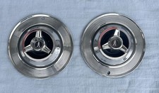 1964 Plymouth Sport Fury Hub Caps 14 Wheel Covers Early Style Black Center 64