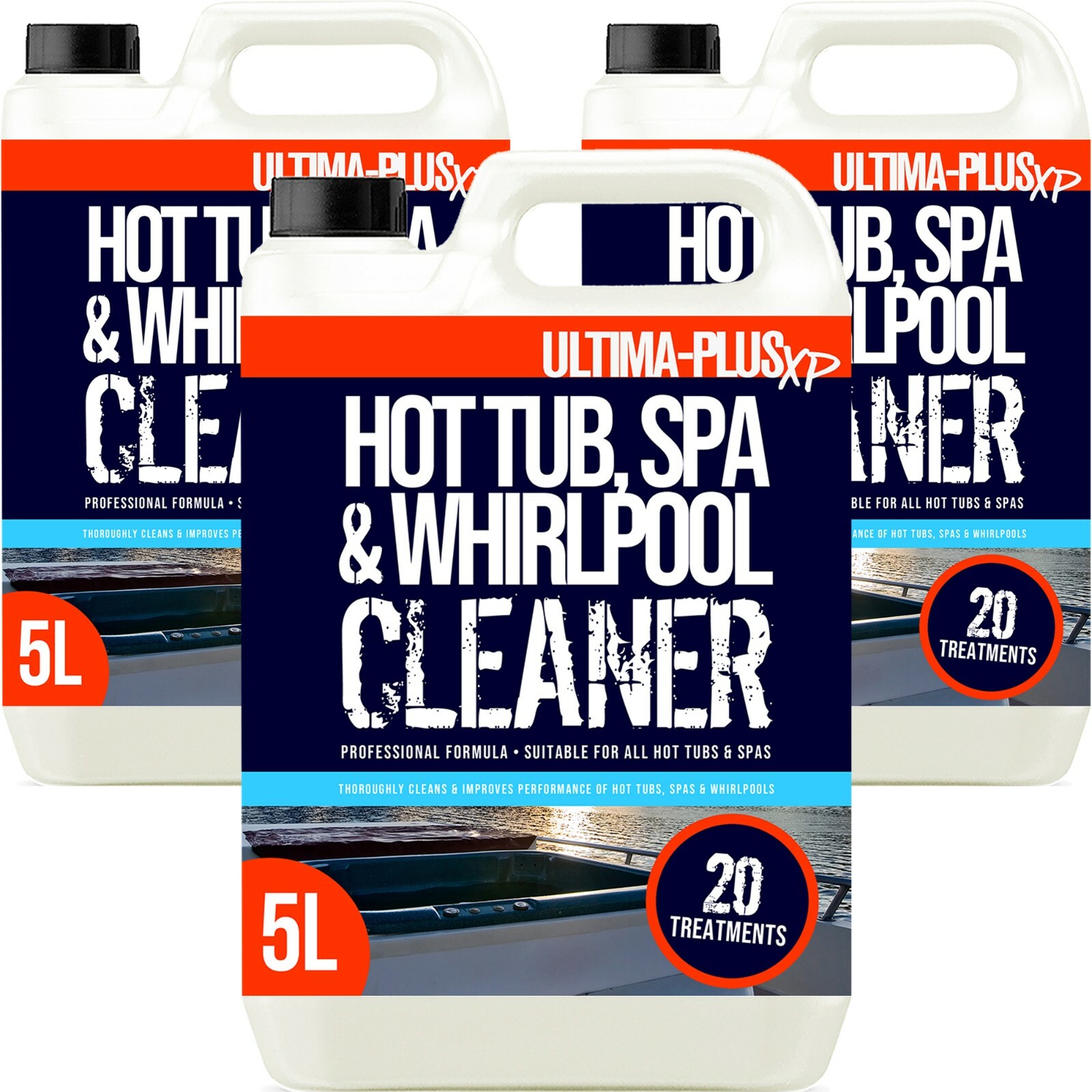 Ultima Plus Hot Tub Spa Whirlpool Cleaner Bath Cleaning Chemical Internal 15L
