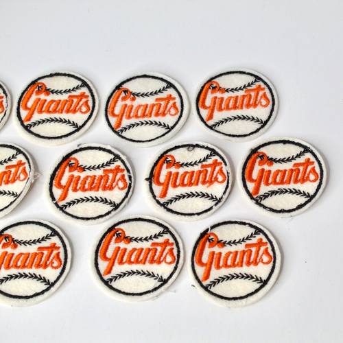 Vintage 1960s 2" Handmade Baseball MLB Felt Patches San Francisco Giants x13 - Picture 2 of 5
