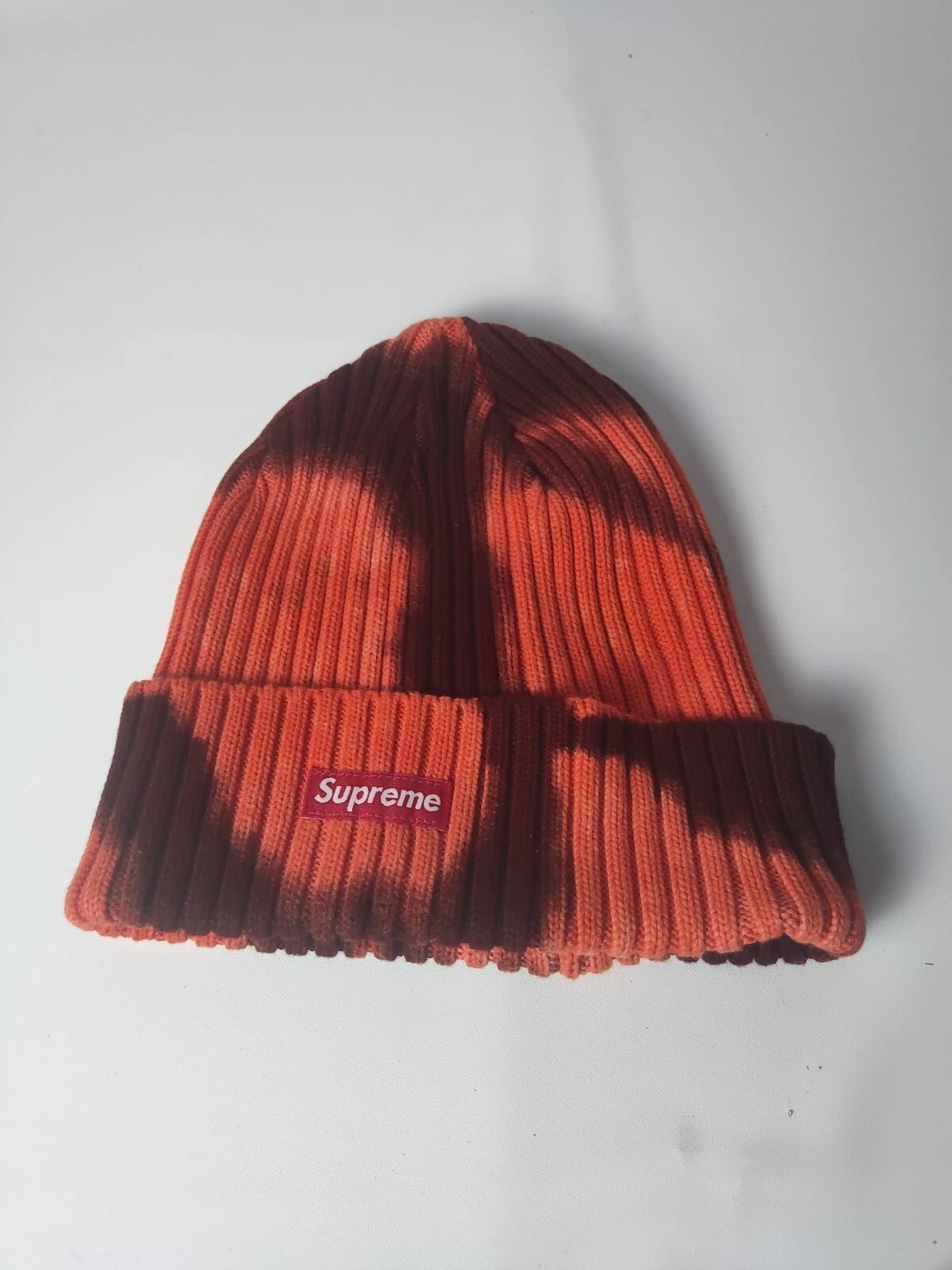 Supreme Overdyed Beanie Cap Éclaboussure rouge SS24 Supreme New York 2024 flambant neuf