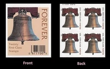 US 4125b Liberty Bell F label block 4 MNH 2008