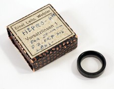 LEITZ FILTER, CLOSE-UP LENS 1 HEPRO IN EARLY WRITTEN ON BOX LEICA /220529
