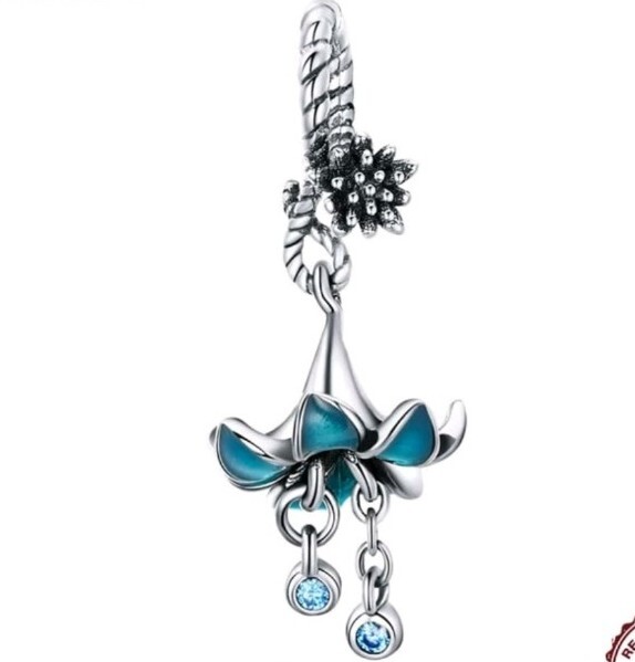 S925 Sterling Silver Flower Charms - Gemstone Inlaid Beads For Bracelets & Necklaces, Gift For Women