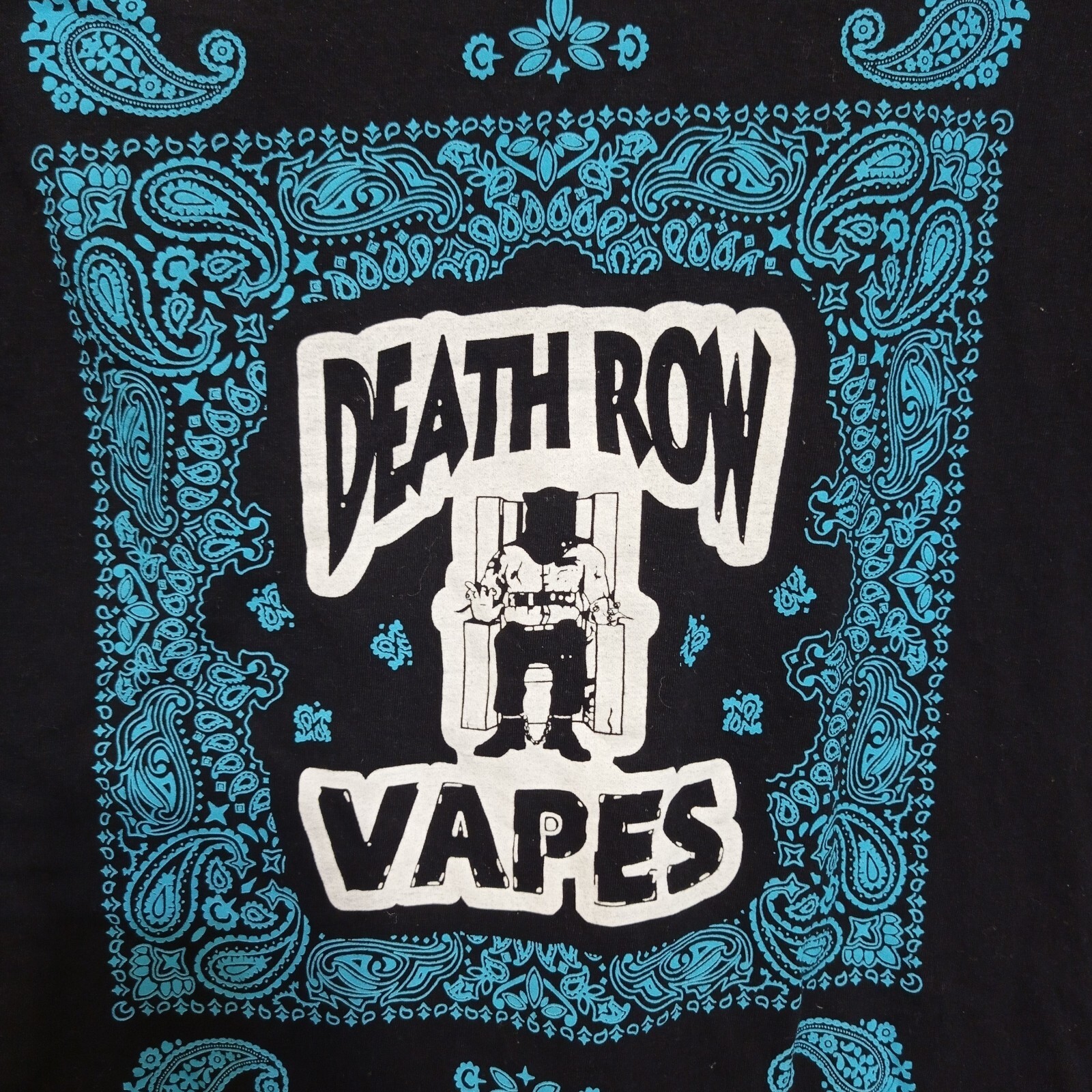 FILA Camicia Snoop Dogg Death Row Vapes da uomo taglia L nera maglietta manica corta rap hip hop