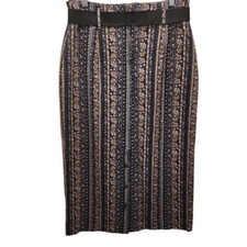 Best American Clothing Long Straight Denim Floral Skirt Women's Size 13/14