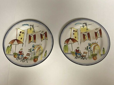 Sakura Provence Apple 8'' Salad Plate Set of 2 Wine at the Cafe