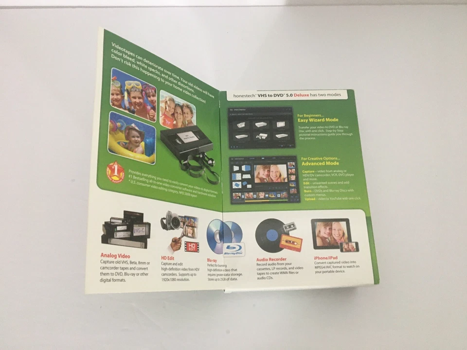 Honest Technology VHS to DVD 5.0 Deluxe (Retail) - Full Version for Windows  - Image 3 of 3