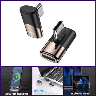 MOGOOD 90 Grad USB C Recht Winkel Adapter USB C Stecker zu C Buchse Extender USB
