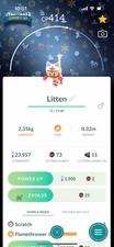 Shiny Litten Special Background December Community Day 2024 - P T C