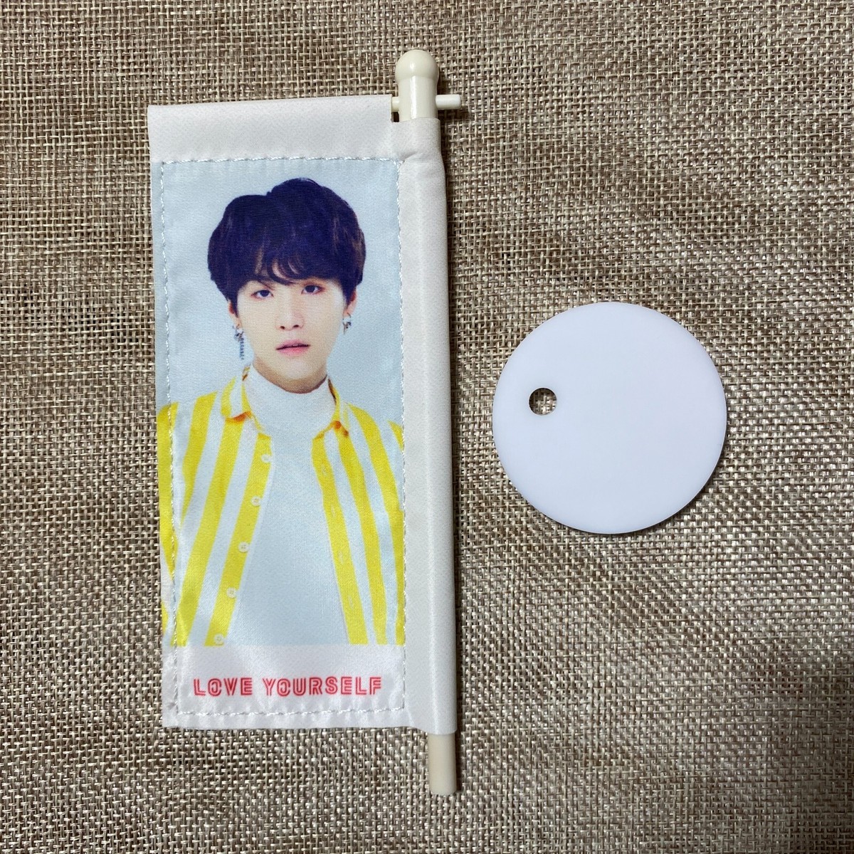BTS SUGA [Love Yourself World Tour Concert] Official Mini Flag W/O