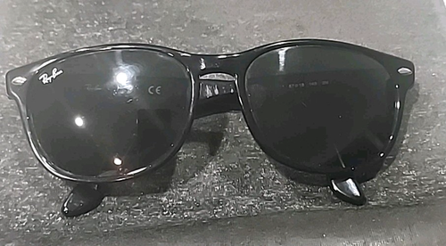 Ray Ban RB2184 901/31 Black Oval Gray Sunglasses 57-18 145 READ - Picture 12 of 12