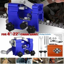 Chainsaw Chain Sharpening Jig Portable Hand Crank Sharpener Tool Set Woodworking