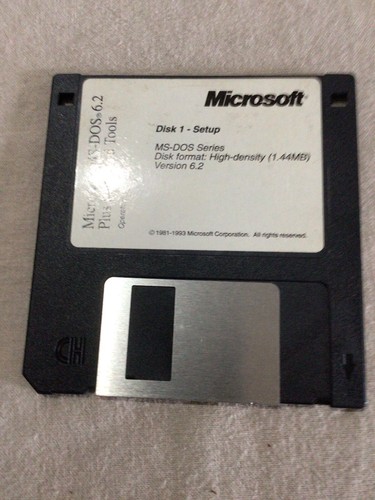 Microsoft Ms-dos 6.2 Plus Enhanced Tools 3.5" Floppy - Picture 3 of 5