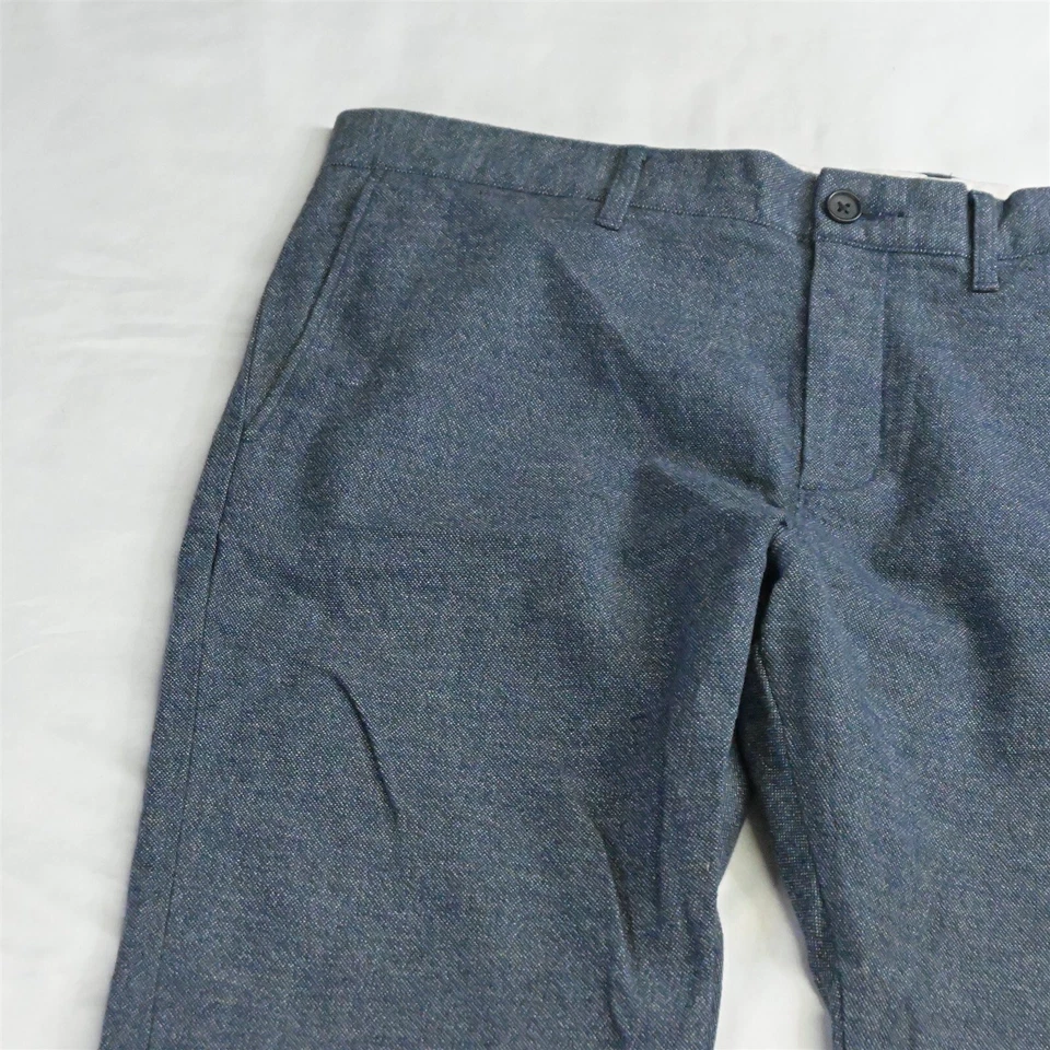 J.CREW 34 x 32 Blue Tweed Slim Dress Pants - Image 2 of 4