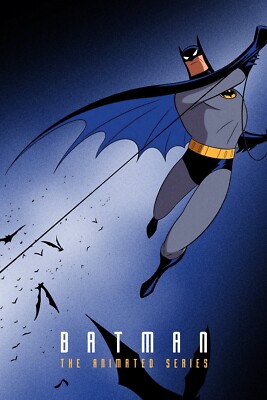 1992 Batman The Animated Series Poster 11X17 DC Mark Hamill Kevin