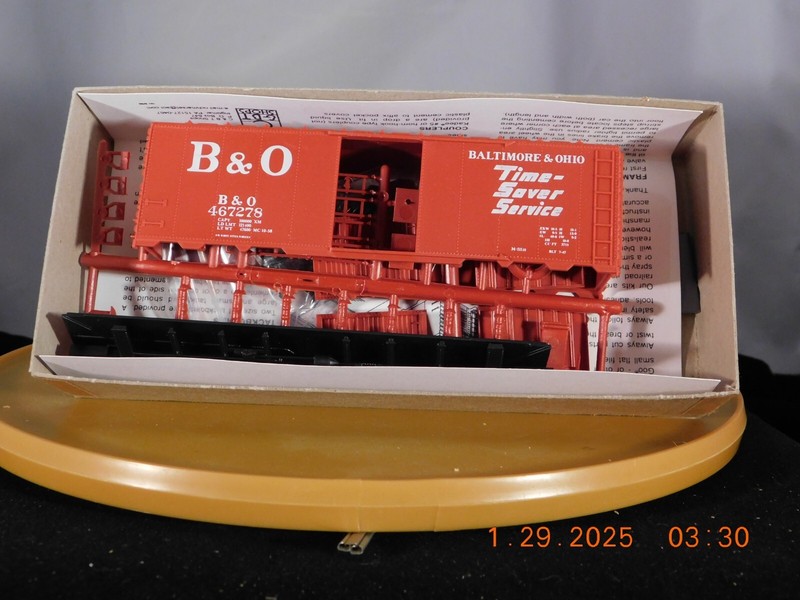 C&BT Shops HO Scale 40' Boxcar Baltimore & Ohio "Timesaver"