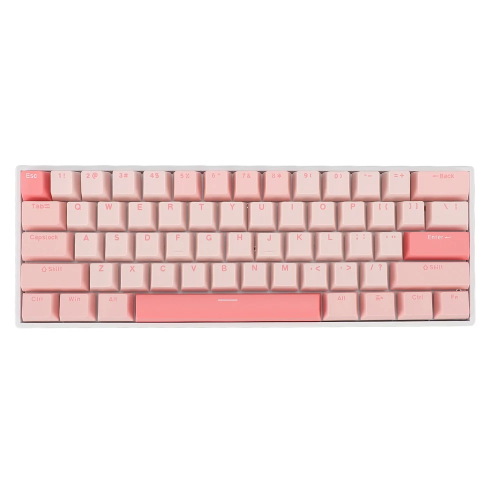 61-Key RGB Mechanical Keyboard with Blue Switches USB-C Wired for Gaming PC Mac