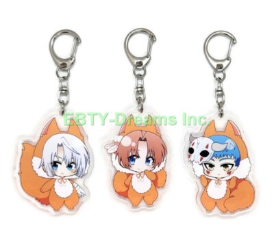 Set of 3 Yona Of The Dawn Akatsuki Acrylic Keychain Shin-ah, Ki-ja, Yun v2