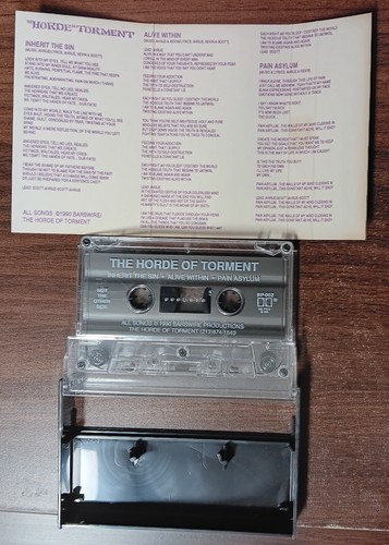 The Horde Of Torment-Inherit The Sin - 1990 Demo Cassette - Ahrue Luster - RARE! - Picture 5 of 5