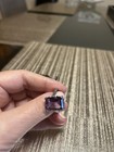 Sterling Silver Amethyst Cocktail Ring Size 7 — photo 8