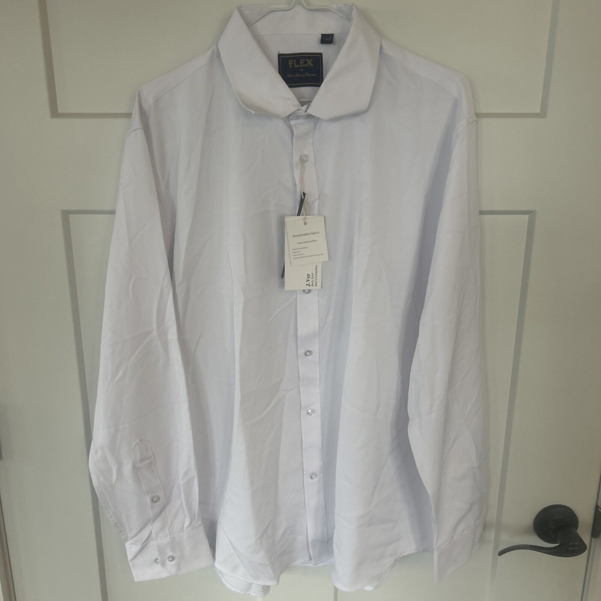 flex men's luxury collection dress shirt Flex Men's Luxury Collection Button Up Dress shirt Grey Size M