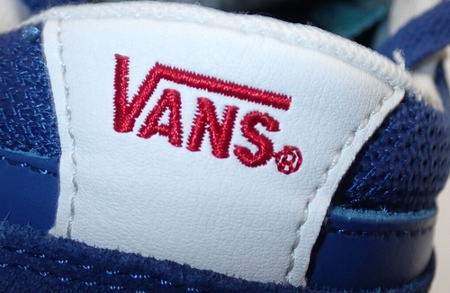 Vans Lowland CC Retro Sport Men's 8.5 Woman's 10 Navy Blue & Red Sneakers 721356 - Picture 8 of 12