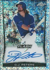 2018 Leaf Flash Baseball D.J. PETERS #BA-DJP Base Autograph