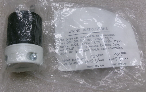 WOODHEAD 15 AMP 250 VOLT PART 89IL GROUNDING PLUG #89G1 - Picture 2 of 3