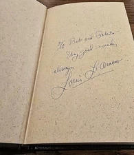 Vintage 1981 ~SIGNED~ Louis L'Amour THE FIRST FAST DRAW Leatherette 1st Printing