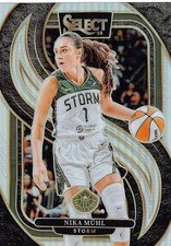 2025 Panini Select WNBA #178 Nika Muhl Silver Prizms