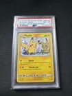 Pokémon TCG Sun Moon Pikachu SM162 Team Up Promo Holo PSA 8 With Huge Swirl