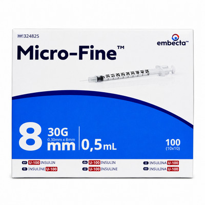 BD MICRO-FINE Insulinspritze U100 8 mm PZN 20539936