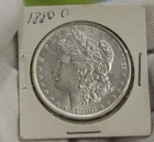 1880 O US Morgan Silver Dollar $1 AU  (Cleaned)