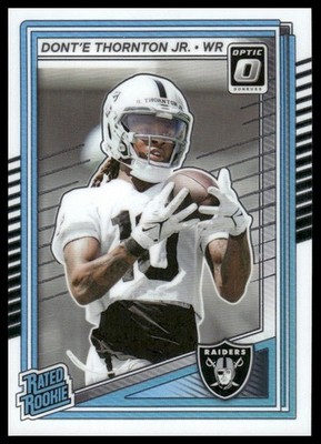 Dont'e Thornton Jr. Rookie RC 2025 Donruss Optic #279 Las Vegas Raiders