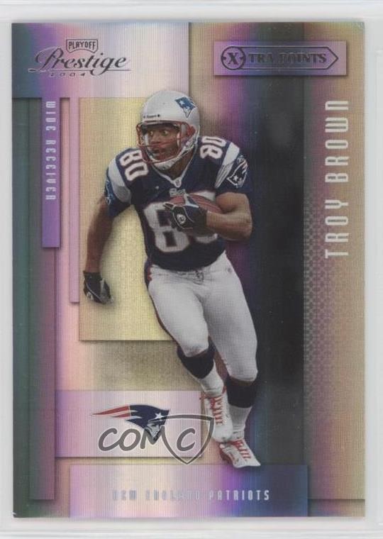 2004 Playoff Prestige Xtra Points Purple 26/75 Troy Brown #86 n1u