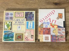 Lot of 2 Rubber Stamping Books- Great Rubber Stamping and Stamp Art