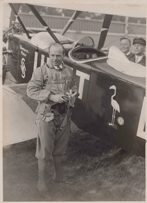 Ernst Udet German Ace Biplane Early Aviation 1931 - Original Press Photo