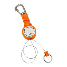 Stainless Steel For Scuba Lanyard 80cm Auto Rewind Keychain for Divers