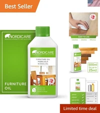 Colorless Wood Oil - Eco-Friendly Care for Oak, Pine & Larch - Made in Denmark