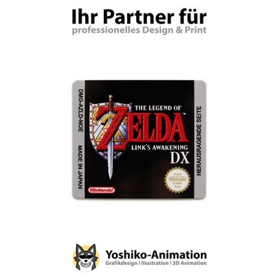 The Legend of Zelda Link's Awakening DX [DMG-AZL-NOE] GameBoy Color Ersatz Label