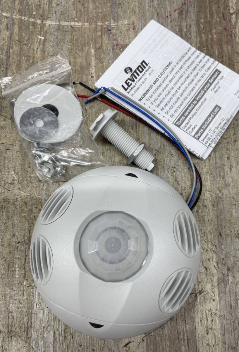 LEVITON OSC10-M0W, DECORA, CEILING MOUNT OCCUPANCY SENSOR, WHITE