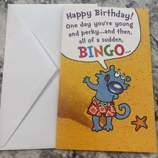 Birthday Funny Bingo Getting Older  5'x7.75" Stockwell Greeting Card