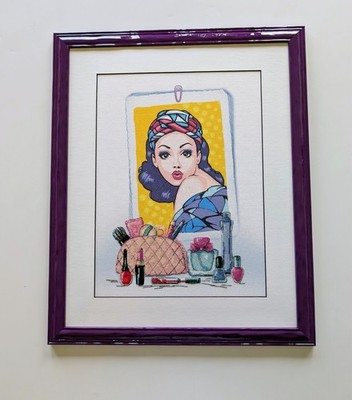 RIOLIS 0090 PT Stitched and Framed Model Glamour Girl