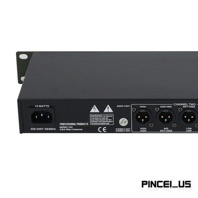 wページ 234XL 2-/3-/4-Way Electronic Audio Crossover Professional Stage