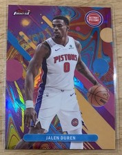 Jalen Duren 2025-26 Topps Finest Oil Spill Refractor 