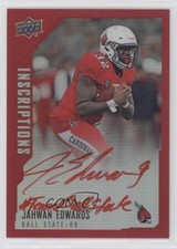 2015 Upper Deck Inscriptions Red 59/149 Jahwan Edwards #JE Auto 3tb