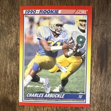 SCORE 1990 Score Charles Arbuckle #639 Rookie Base Set Saints Football Card. rookie card picture